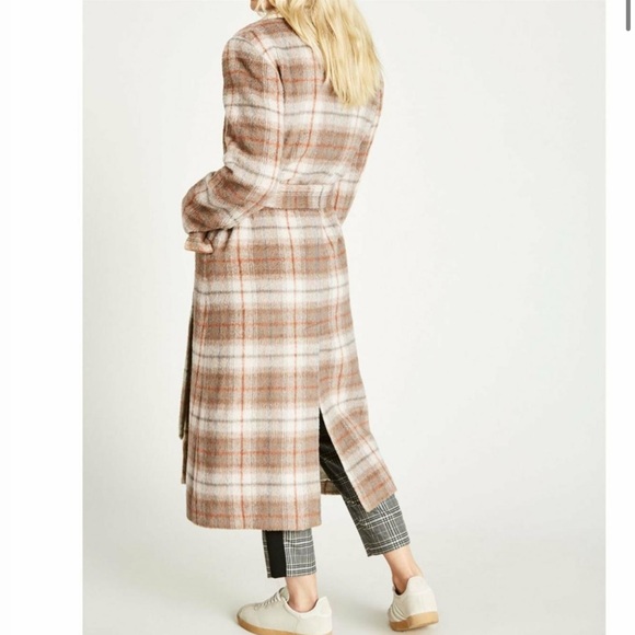 Jack Wills Blythe Long Checked Robe Coat - Picture 3 of 12